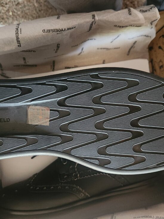 Karl Lagerfeld Paris LFS3008 Men\'s Leather Combat Boots. NIB. Size 11 main image 4